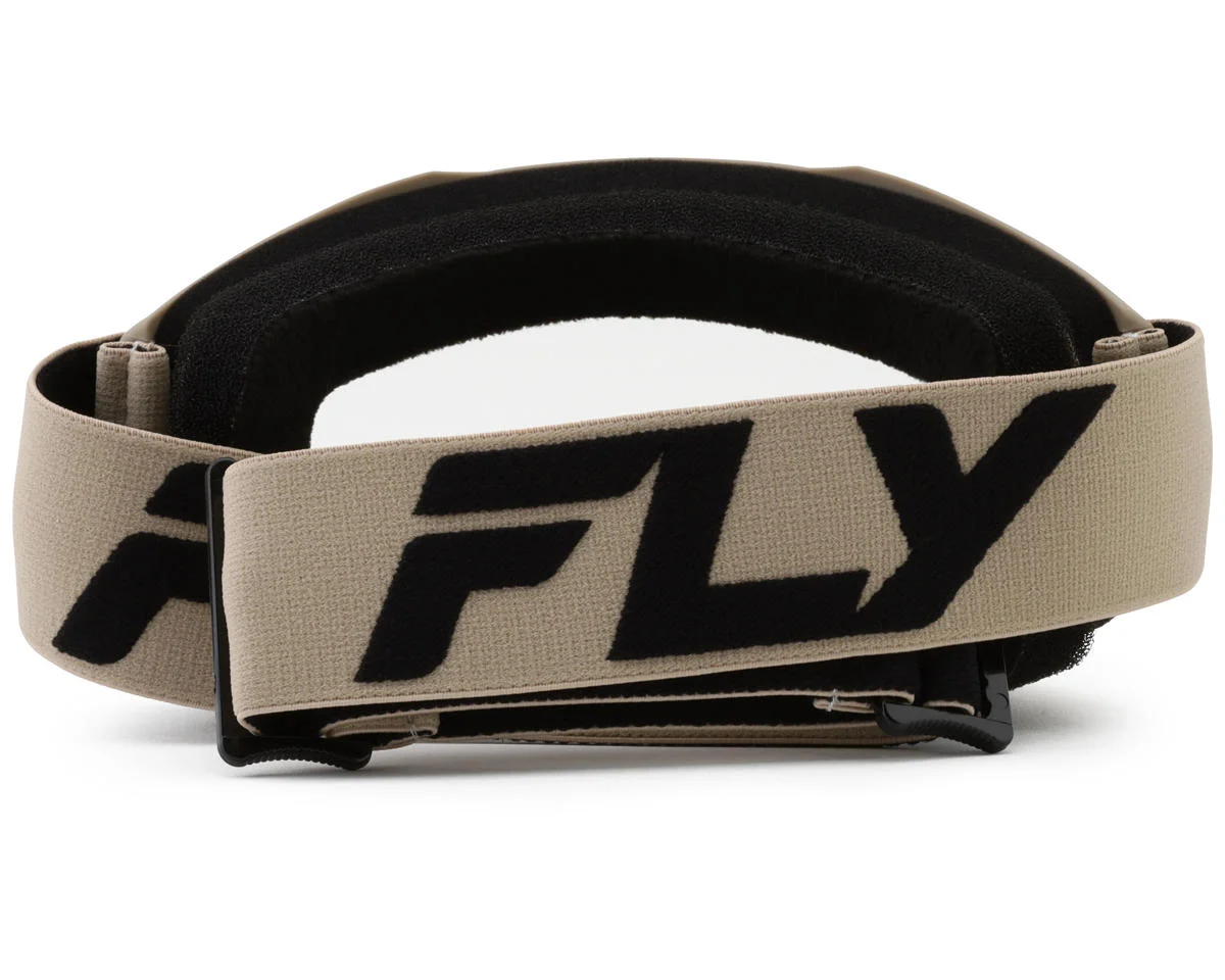 Fly Racing Youth Focus Goggles (Khaki/Black) (Clear Lens) - view 2
